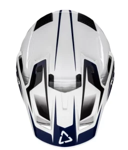 Capacete Leatt 8.5 Adventure com Óculos V25 Branco/Azul Royal